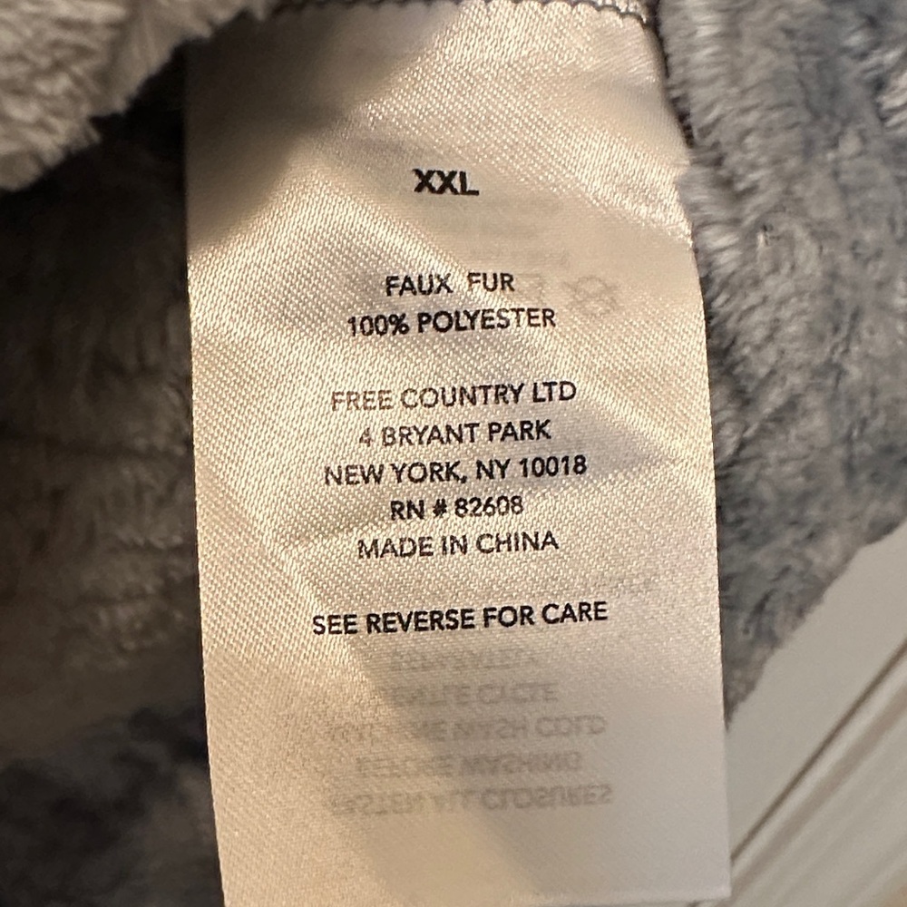 Free Country Light Sage Green Textured Teddy Jacket Size XXL - Picture 8 of 9